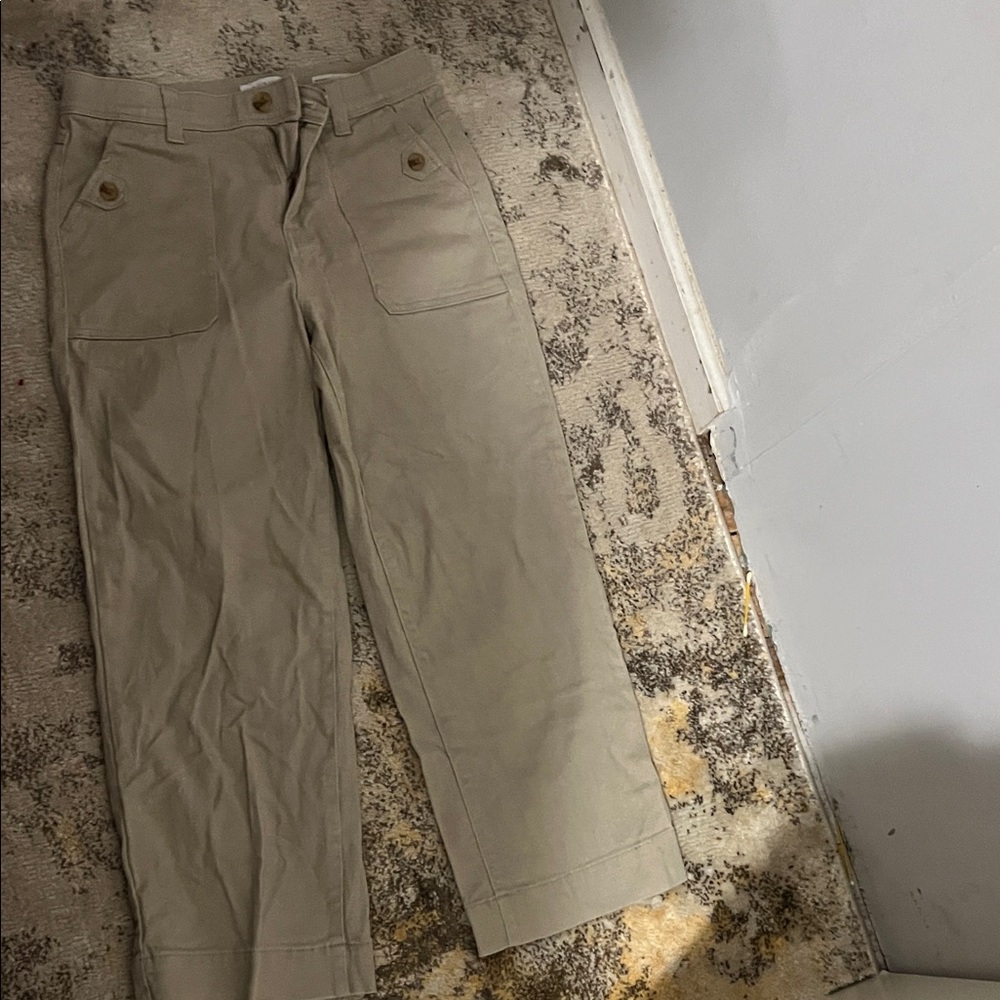 Tan high waist pants